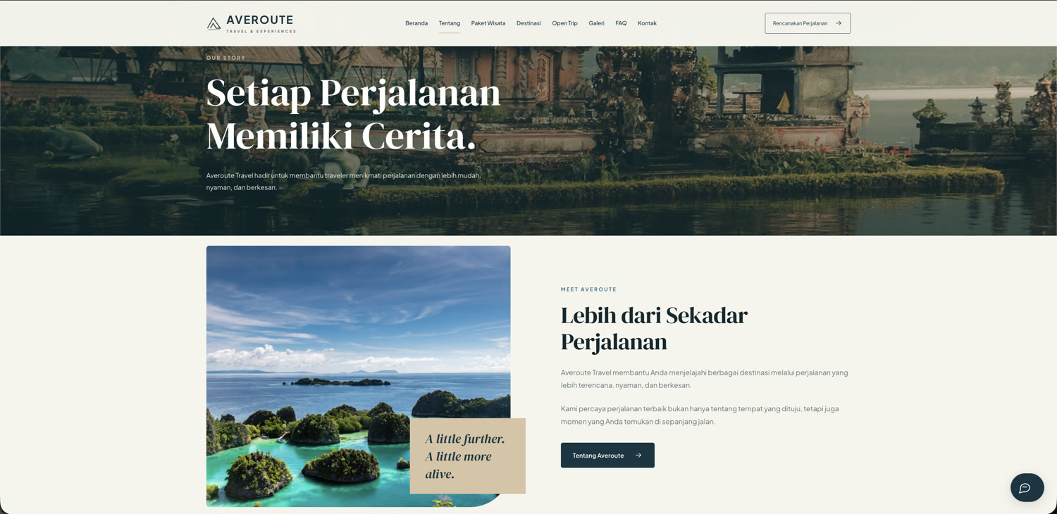 Halaman tentang Averoute Travel