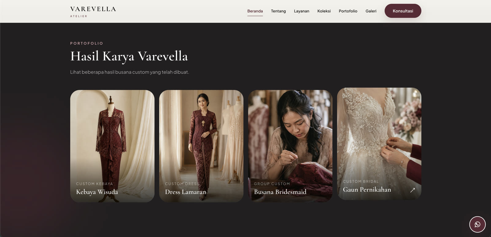 Galeri hasil karya Varevella Atelier
